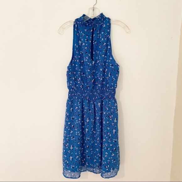 Flowered mock turtleneck sleeveless sundress - Picture 3 of 10